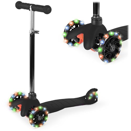 Kids Mini Kick Scooter with Light-Up Wheels