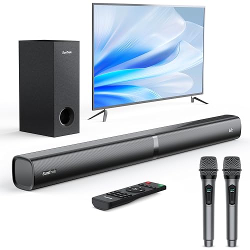 SunTrok Soundbar System with Wireless Mics