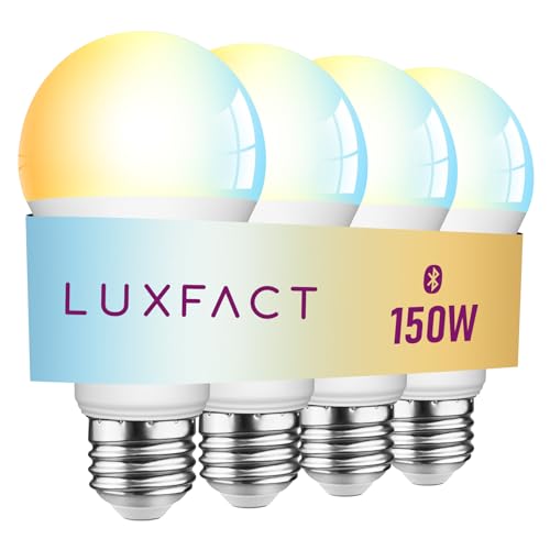 LUXFACT Smart Alexa-Compatible Light Bulbs 4-Pack