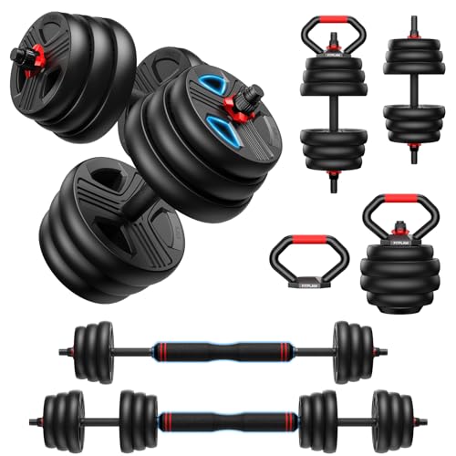 FITPLAM Adjustable Dumbbell Set, 45lbs