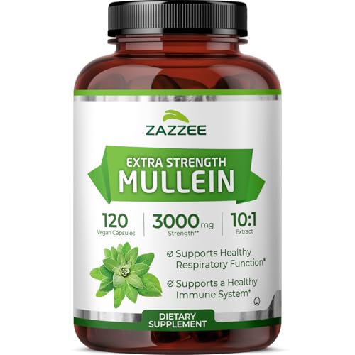 Zazzee Extra Strength Mullein Extract 3000 mg