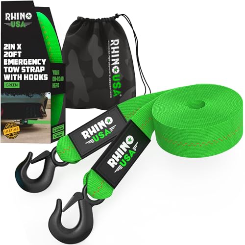 Rhino USA Heavy Duty Tow Strap