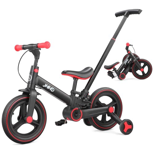 JMMD 6-in-1 Toddler Tricycle with Push Handle