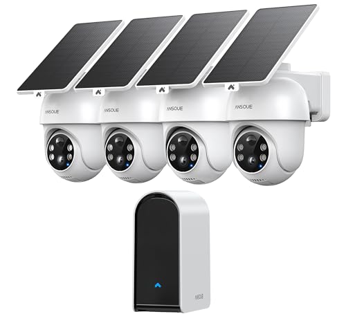 ANSQUE Wireless Outdoor Security Camera Kit