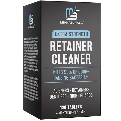 M3 Naturals Mint Retainer Cleaner Tablets