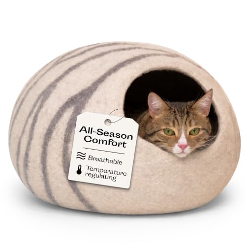 MEOWFIA Cat Cave Medium Light Grey