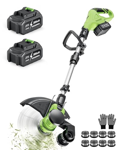 DEGGE Cordless Electric Weed Wacker 21V