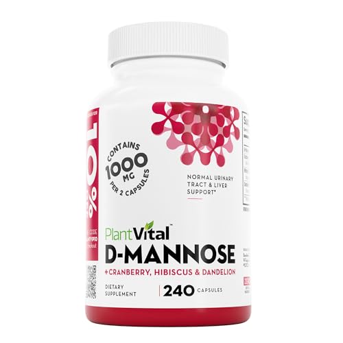 Plantvital D-Mannose 1000mg Urinary Support