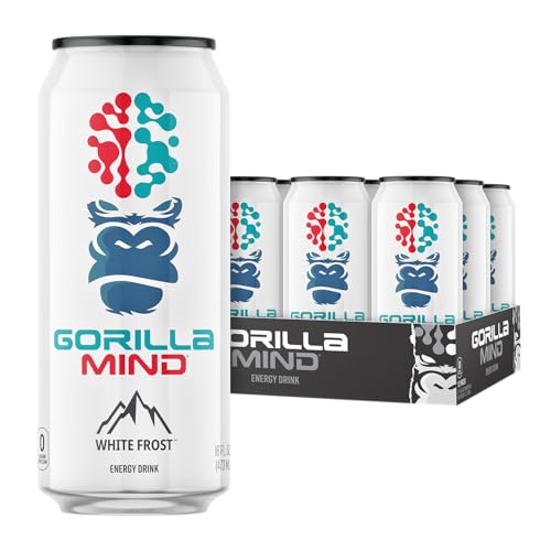 Gorilla Mind Energy Drink White Frost 12-Pack