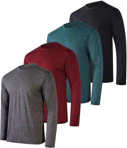 Real Essentials Men's Long Sleeve Performance Shirt Set