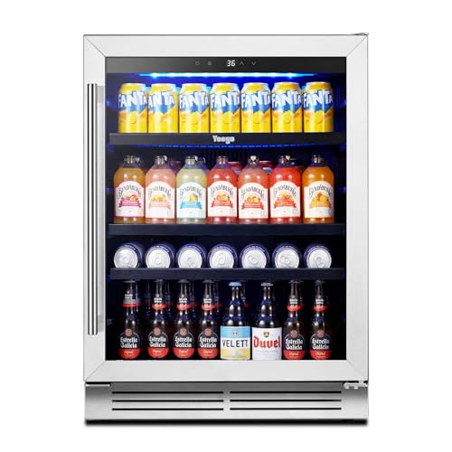 Yeego 24-inch Beverage Refrigerator with Lock