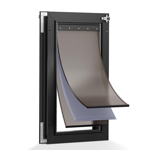 Tiylibe Large Aluminum Dog Door