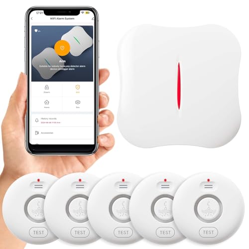 RUIKORING WiFi Water Leak Detectors 5 Pack