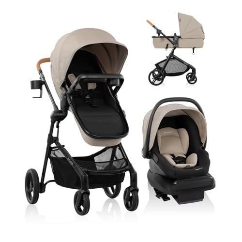 Evenflo Pivot NXT Travel System Latte Tan