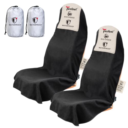 TESFEEL Car Seat Cover Towel Set