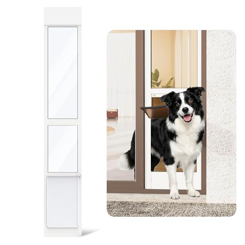 YGNNJY Adjustable Sliding Glass Dog Door