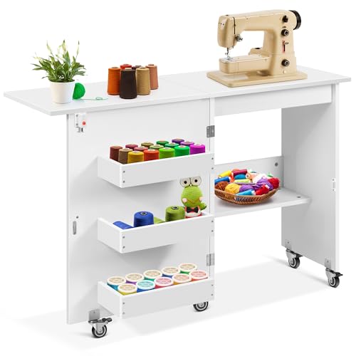 VIVOHOME Folding Sewing Craft Table