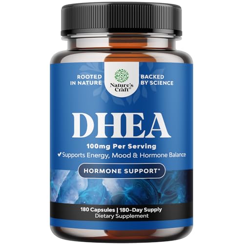 DHEA 100mg Vegan Supplement for Energy & Hormone Balance