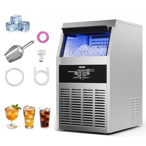 VEVOR Commercial Ice Maker Machine 130 lbs