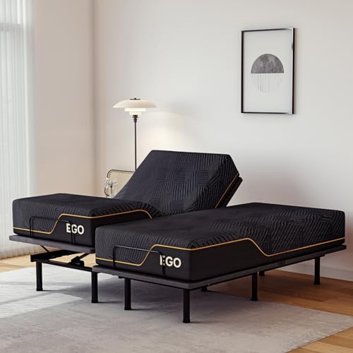 MLILY Split King Adjustable Bed with Mattress