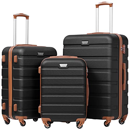 Coolife Luggage Spinner Set with TSA Lock
