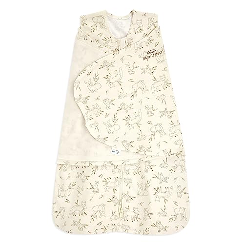 HALO Cotton Sleepsack Swaddle, Lullaby Forest, Newborn