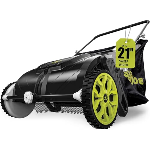 Sun Joe Manual Leaf & Lawn Sweeper