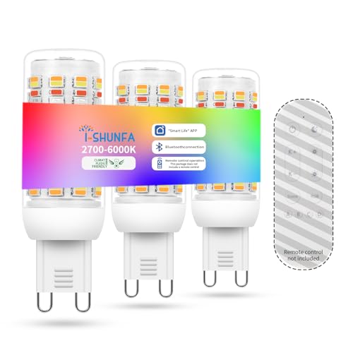 I-SHUNFA Smart G9 LED Bulbs, App Control