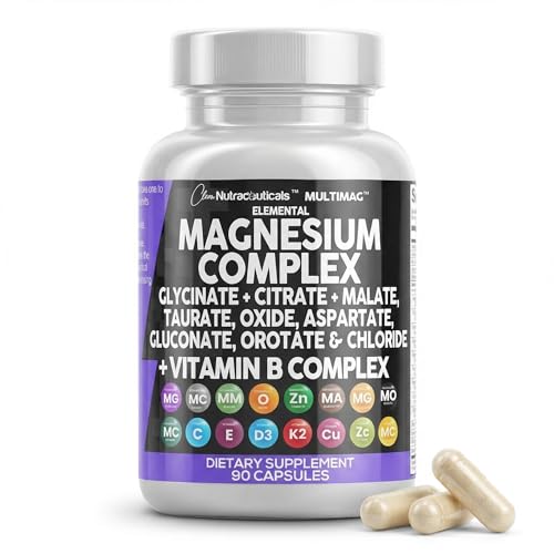 Clean Nutraceuticals Magnesium Complex 2285mg with Vitamins & Minerals