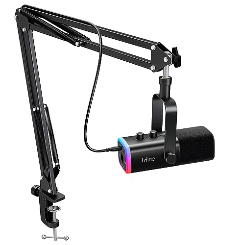 FIFINE AmpliGame AM8T RGB Gaming Microphone Set