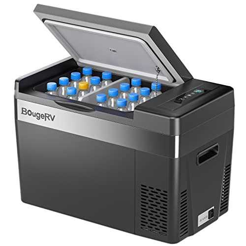 BougeRV 12V Portable Car Refrigerator 30 Quart