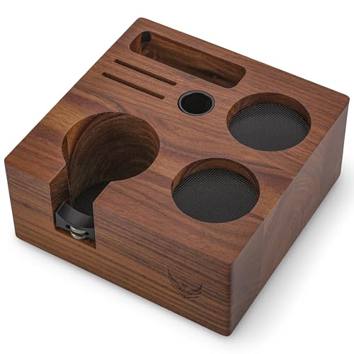 KNODOS Walnut Espresso Tamping Station 54mm