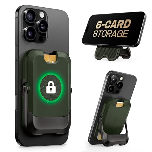 SUPCASE MagSafe Wallet with Stand Battle Green