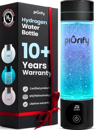PIURIFY Hydrogen Water Bottle Black