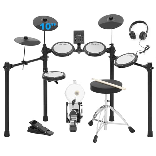 RVONE Electric Drum Set for Beginners