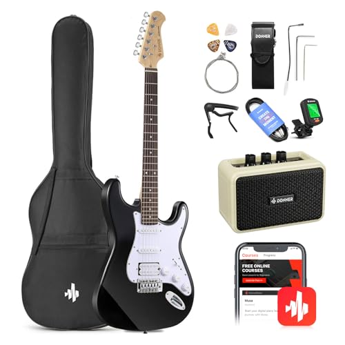 Donner DST-100B Electric Guitar Beginner Kit