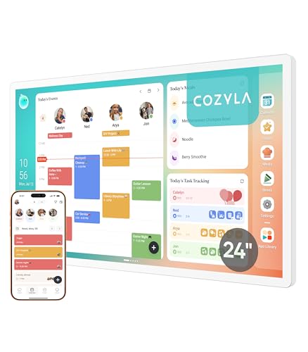 Cozyla Calendar Plus 2: 24-Inch Smart Digital Calendar