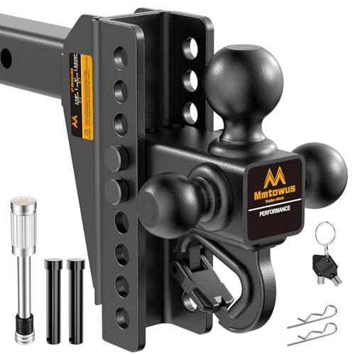 Mmtowus Adjustable Trailer Hitch 8" Drop/Rise