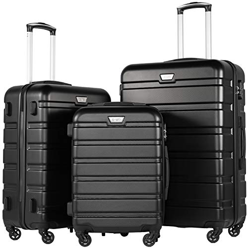 Coolife Luggage 3 Piece Set Spinner