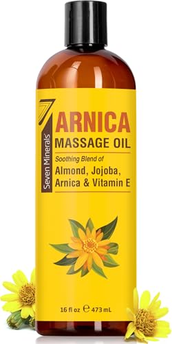 Seven Minerals Arnica Massage Oil 16 oz