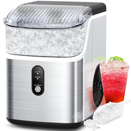 Nugget Ice Maker with Auto-Cleaning