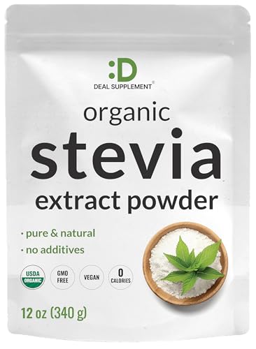 Organic Stevia Extract Powder, 12oz
