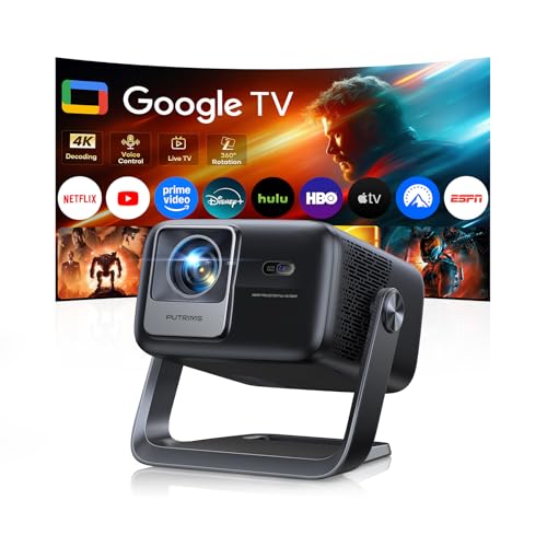 PUTRIMS Smart 4K Projector with Google TV