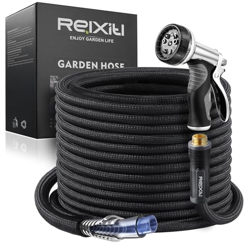 Relxitl Garden Hose 50ft with Sprayer