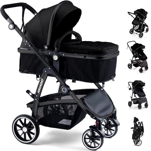 Hagaday Reversible Baby Stroller Black B