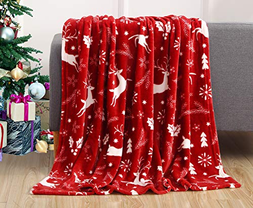 Elegant Comfort Christmas Velvet Fleece Blanket