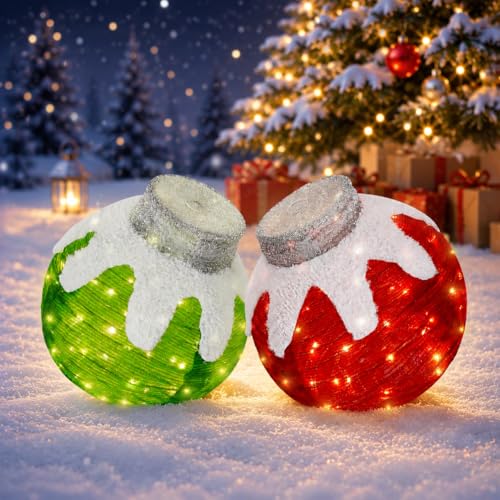 Tngan Lighted Pop-Up Holiday Ball Ornaments