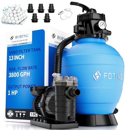 FOTING Above Ground Pool Sand Filter Pump