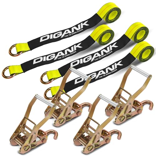 Digank Car Tie Down Straps with Hooks