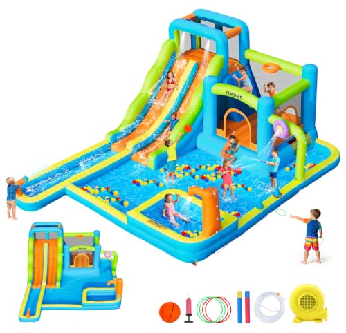 FINCOME Water Bounce House with Slide